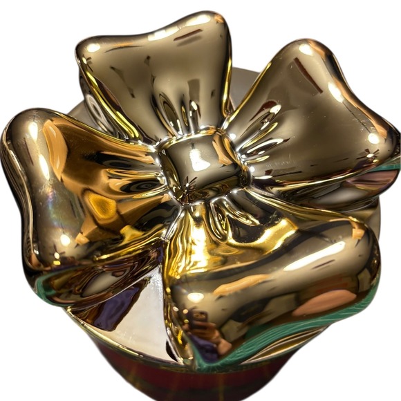 Bath & Body Works Winter Candy Apple‎ 3-Wick Scented Candle with Bow Lid 14.5oz - Picture 2 of 6